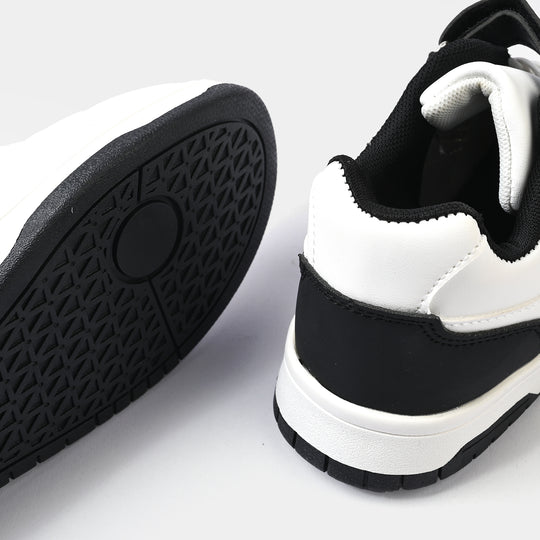 Girls Sneakers 417-7-White/Black