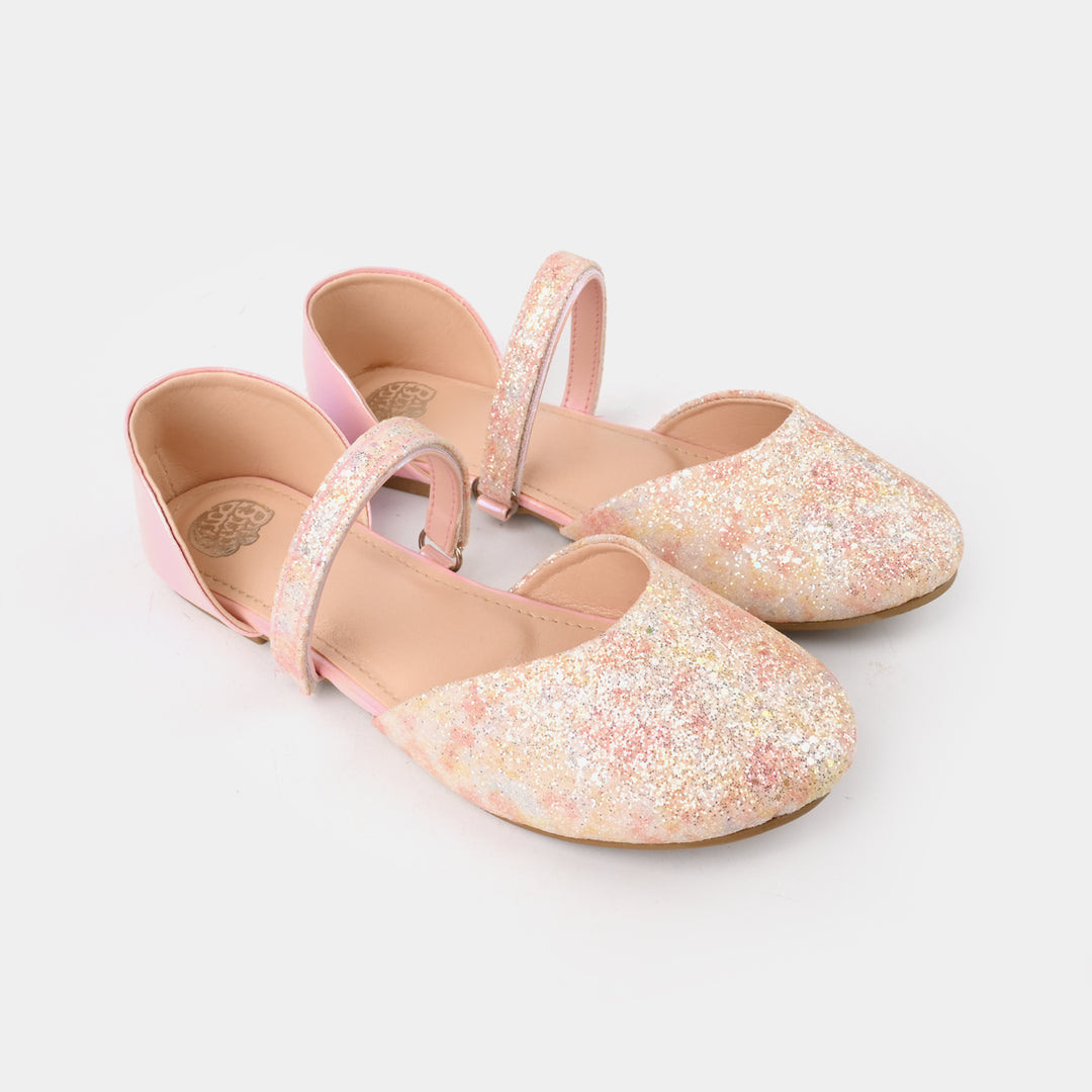 Girls Pumps 456-111-Peach