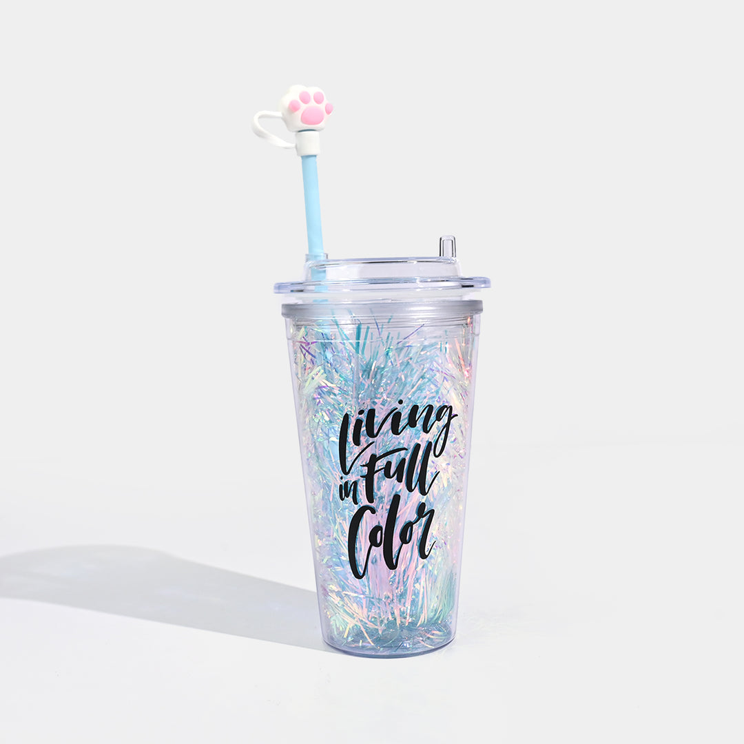 Acrylic Straw Mug/Cup | 450ML