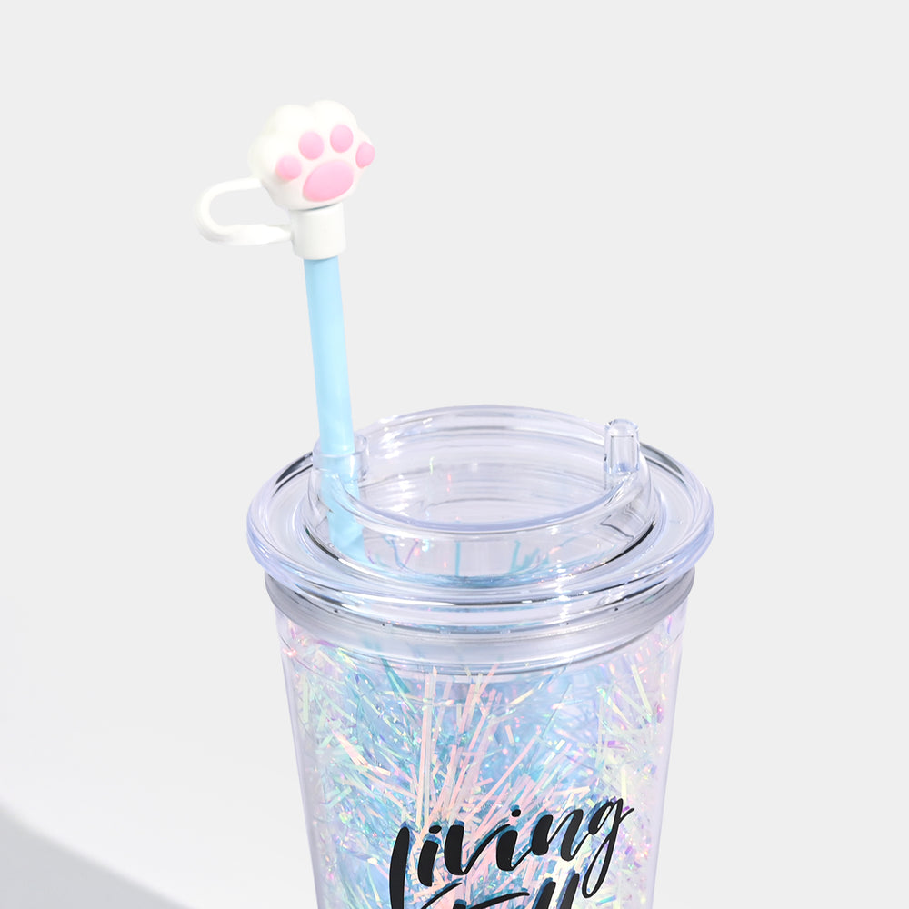 Acrylic Straw Mug/Cup | 450ML