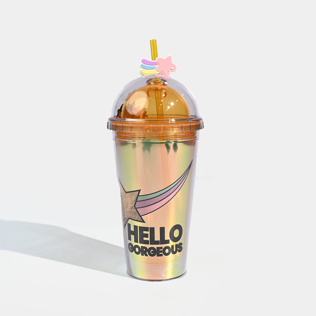 Acrylic Straw Mug/Cup | 450ML