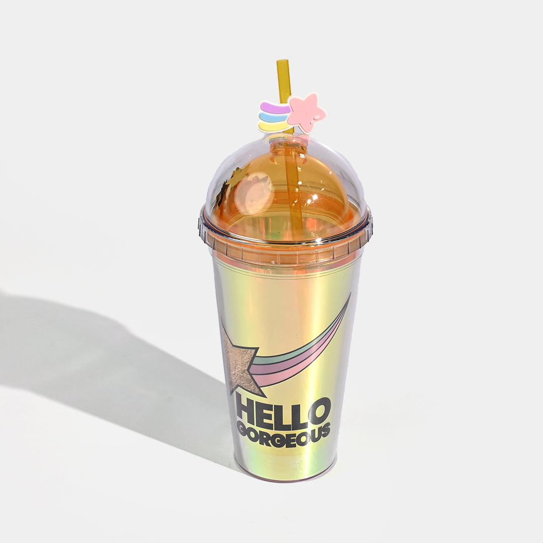 Acrylic Straw Mug/Cup | 450ML