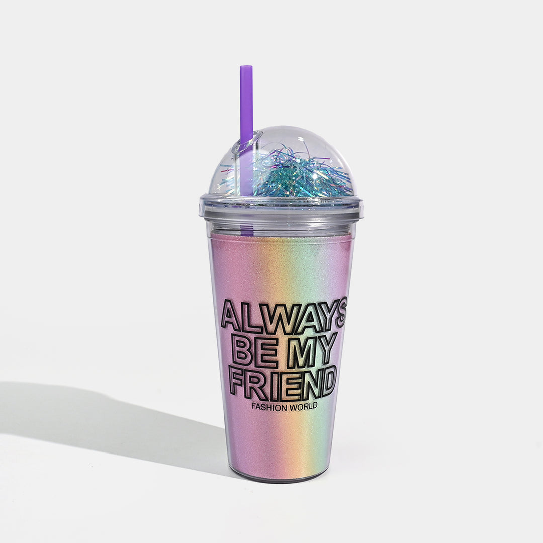 Acrylic Straw Mug/Cup | 450ML