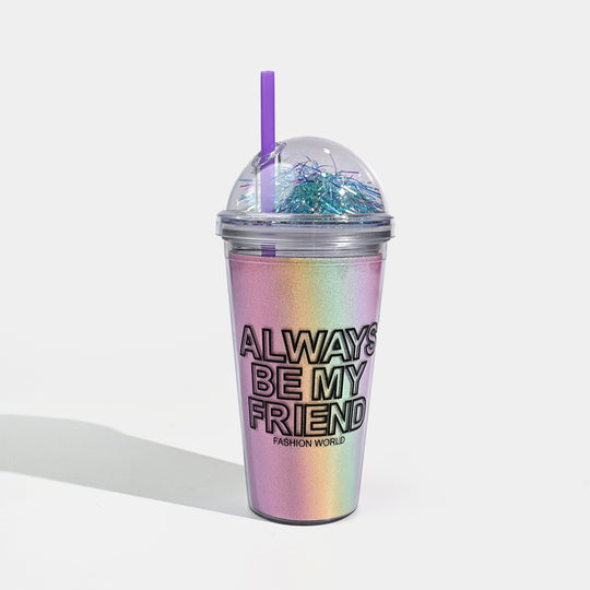 Acrylic Straw Mug/Cup | 450ML