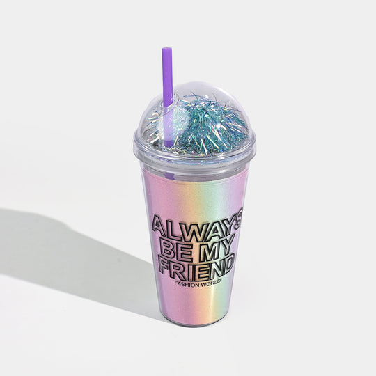 Acrylic Straw Mug/Cup | 450ML