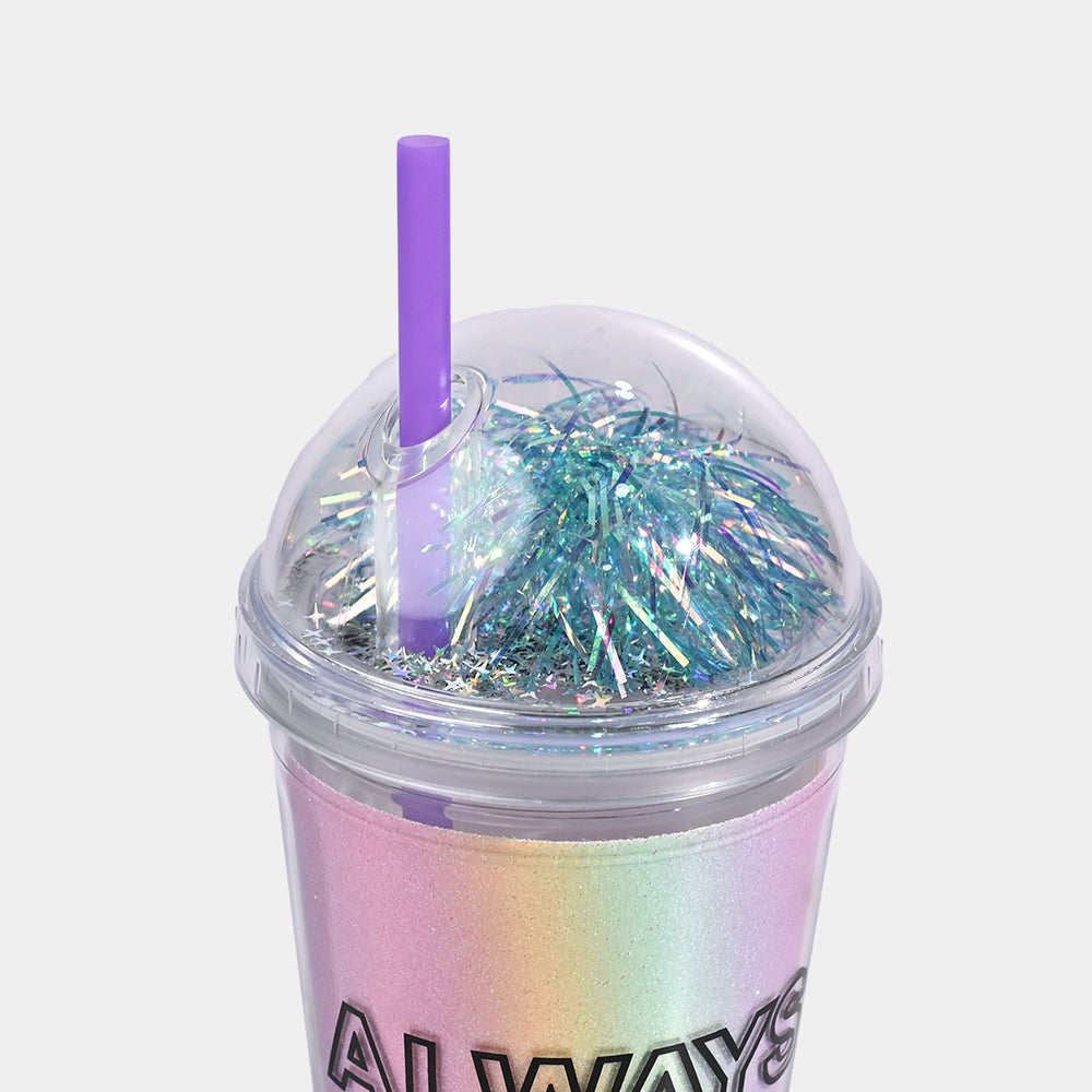 Acrylic Straw Mug/Cup | 450ML
