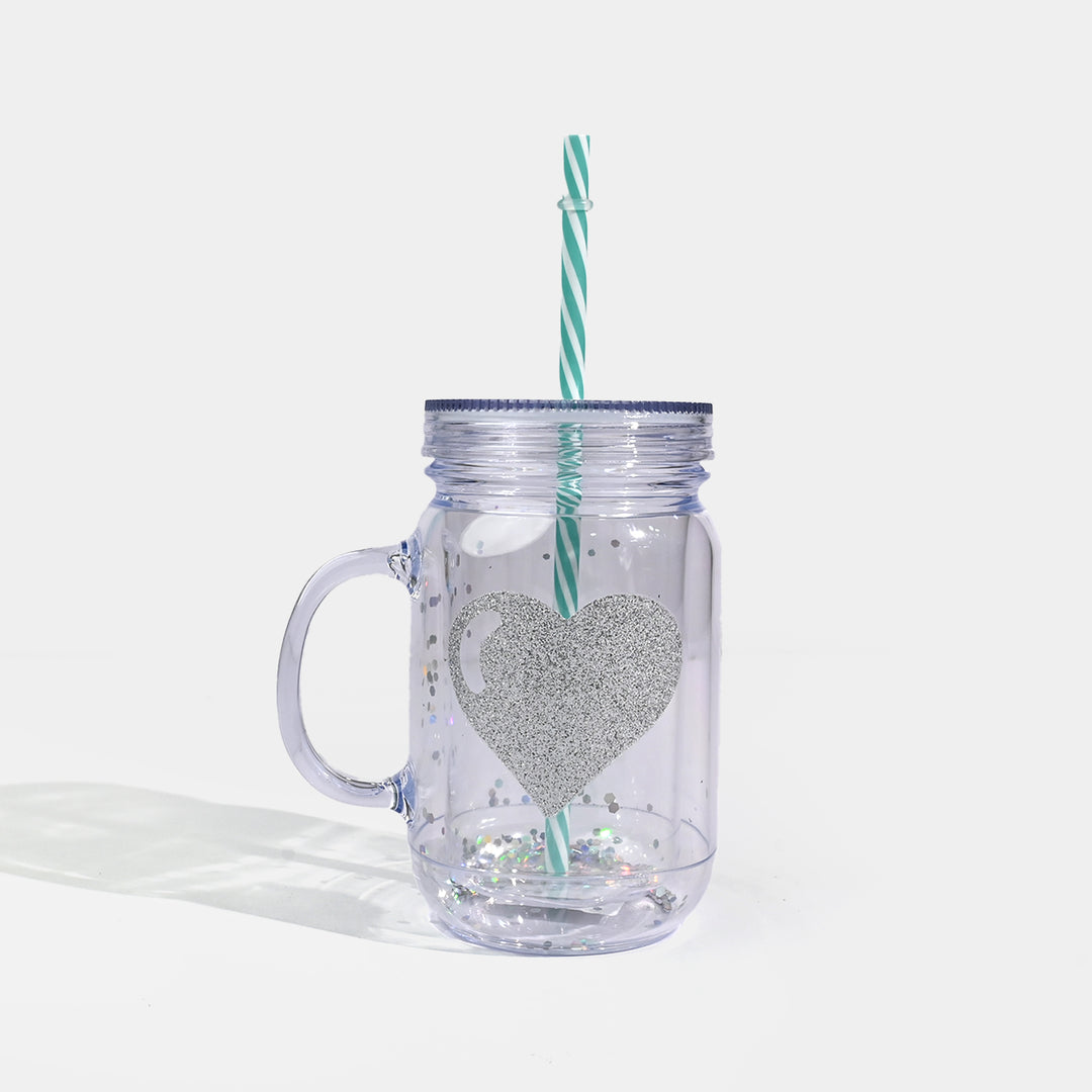 Acrylic Straw Mug/Cup | 550ML