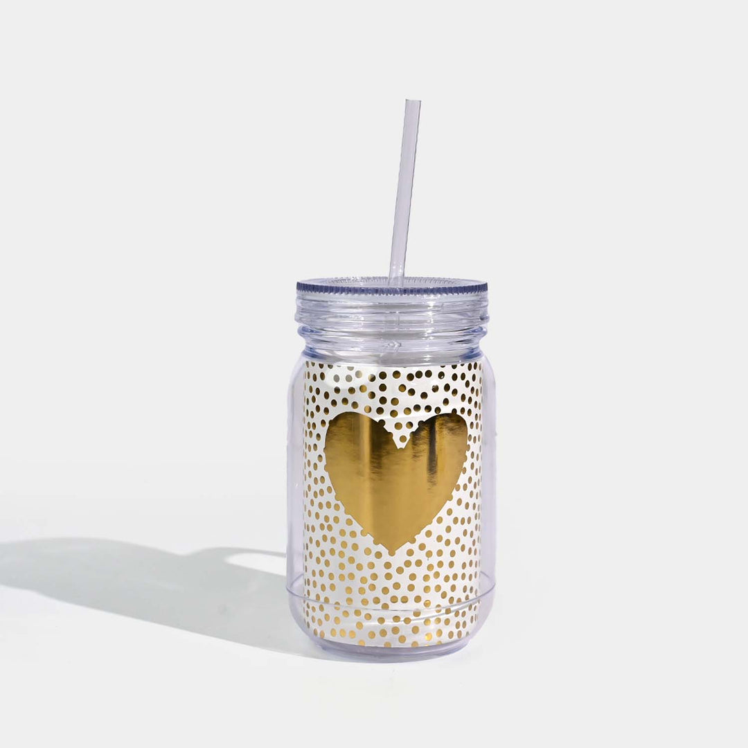 Acrylic Straw Mug/Cup | 550ML