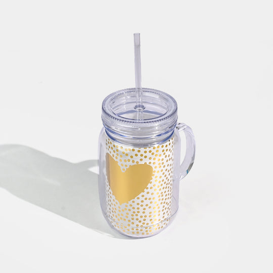 Acrylic Straw Mug/Cup | 550ML