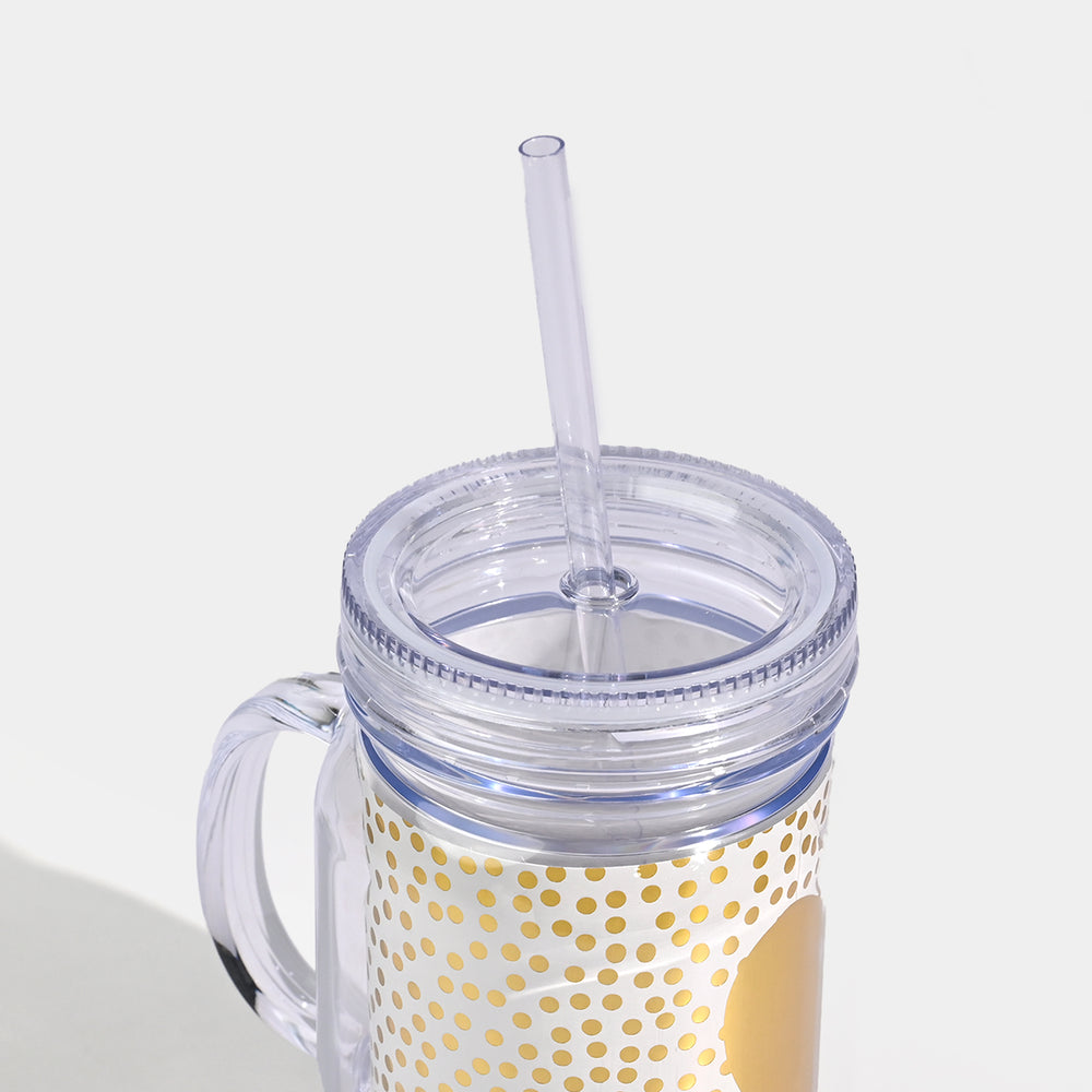 Acrylic Straw Mug/Cup | 550ML