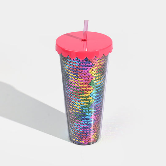 Acrylic Straw Mug/Cup | 650ML