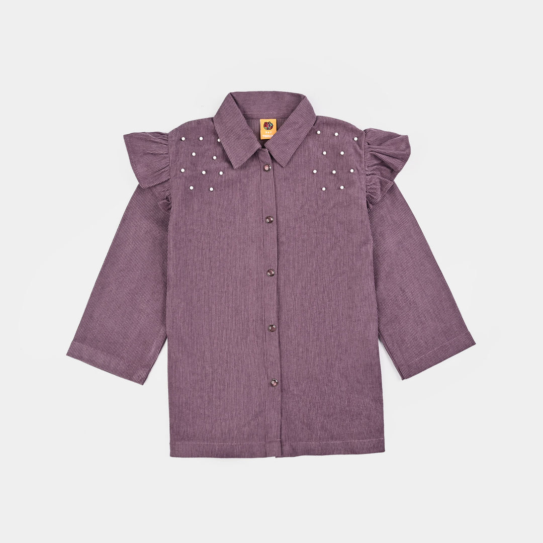 Girls Corduroy Co-Ord Set-LAVENDER