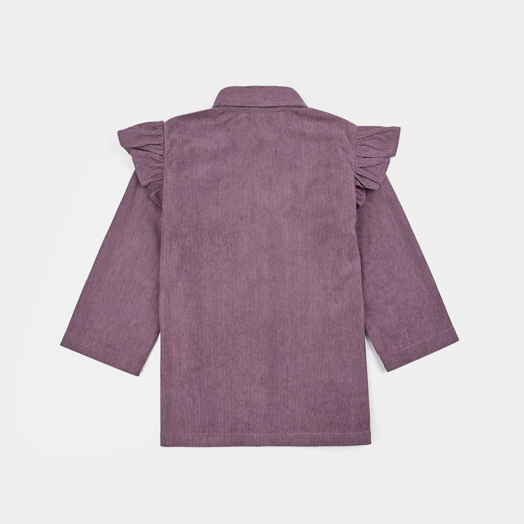 Girls Corduroy Co-Ord Set-LAVENDER