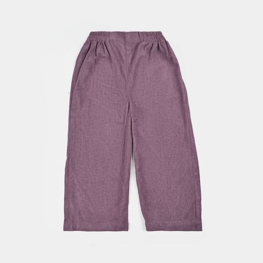 Girls Corduroy Co-Ord Set-LAVENDER