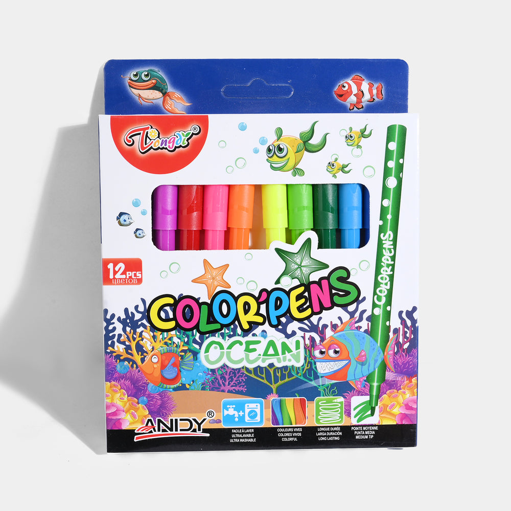 Color Marker Set 12Pcs