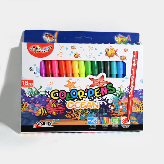 Color Marker Set 18Pcs