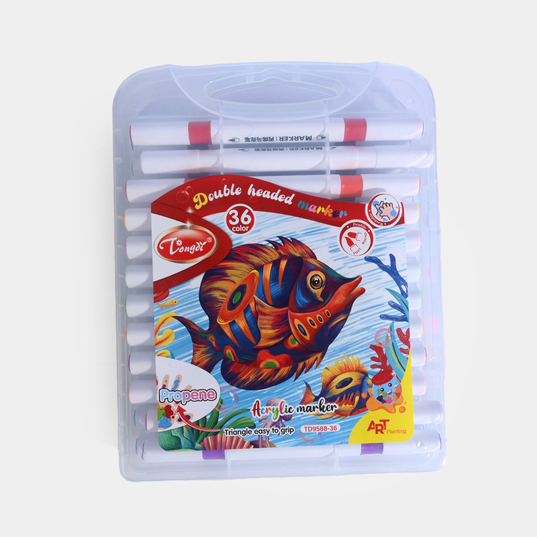 DOUBLE SIDED MARKER MULTICOLOR 36 PCS