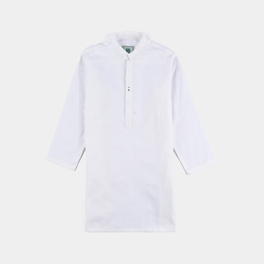 Boys Cotton Poplin 3 Piece Suit (Azadi)-WHITE