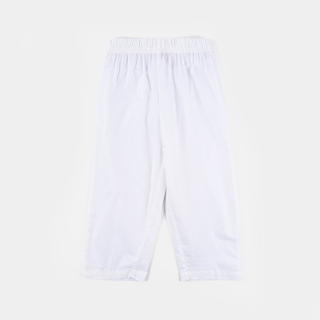 Boys Cotton Poplin 3 Piece Suit (Azadi)-WHITE