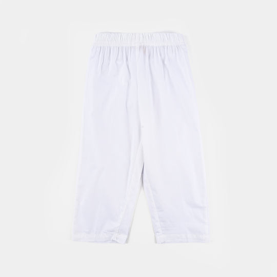 Boys Cotton Poplin 3 Piece Suit (Azadi)-WHITE