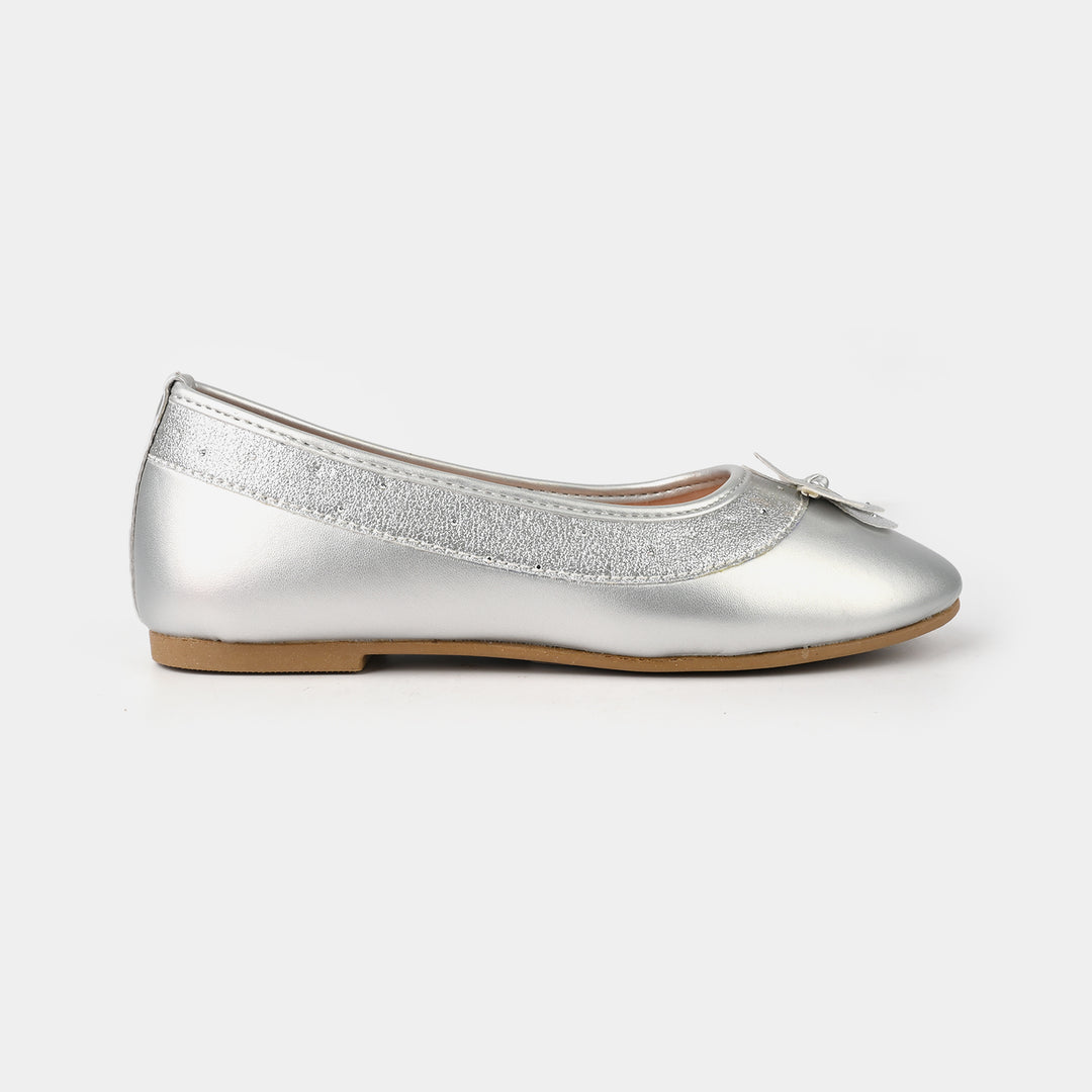 Girls Pumps ZP-083-SILVER
