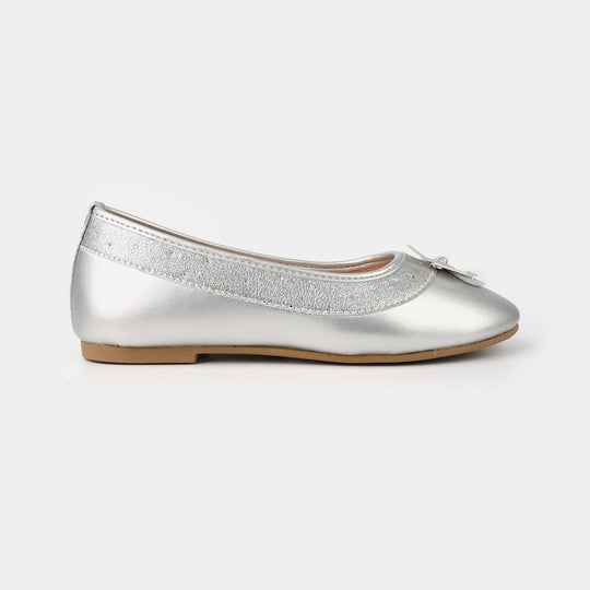 Girls Pumps ZP-083-SILVER