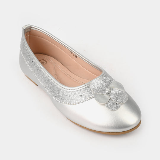 Girls Pumps ZP-083-SILVER