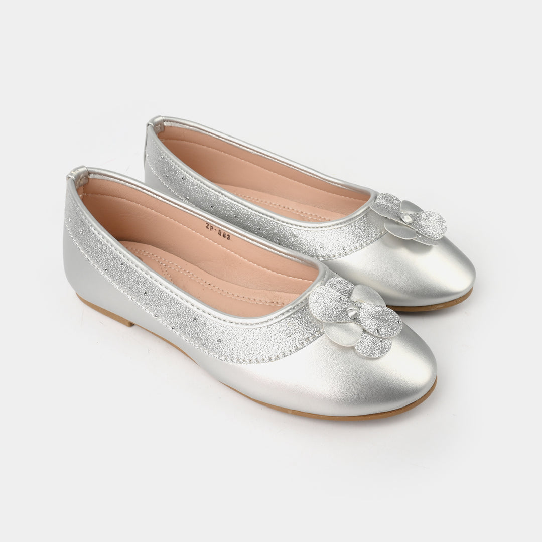 Girls Pumps ZP-083-SILVER