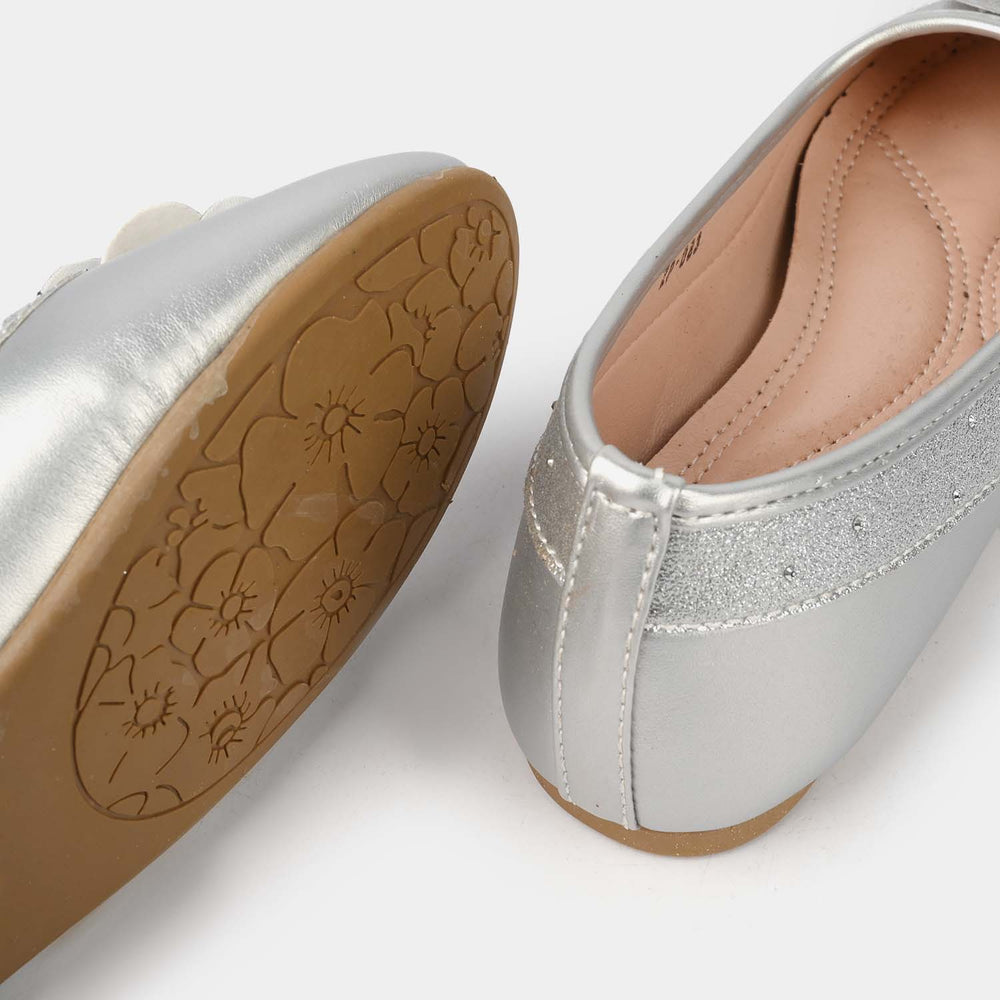Girls Pumps ZP-083-SILVER