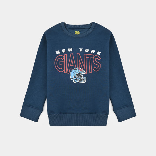 Boys Cotton Interlock 2 Piece GIANTS-Blue