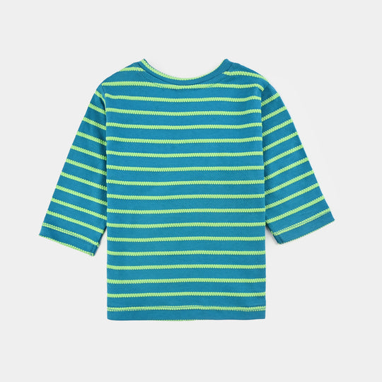 Infant Boys Jacquard Suit TIME TO PLAY-Blue