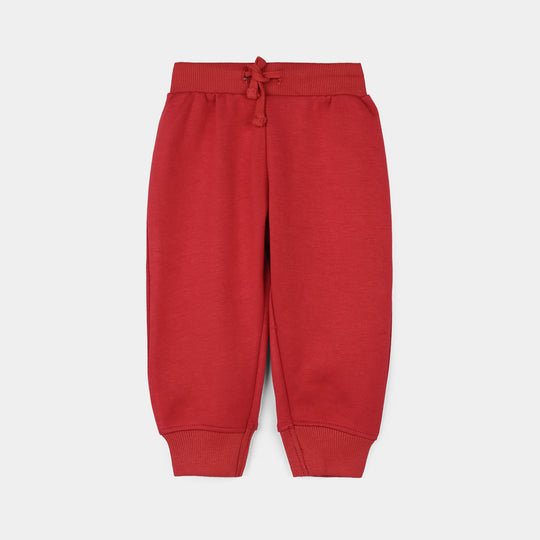 Infant Boys Cotton Interlock Suit (HOT WHEELS)-Red