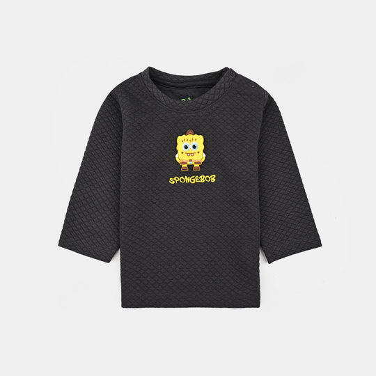Infant Boys Quilted Suit Character-GREY