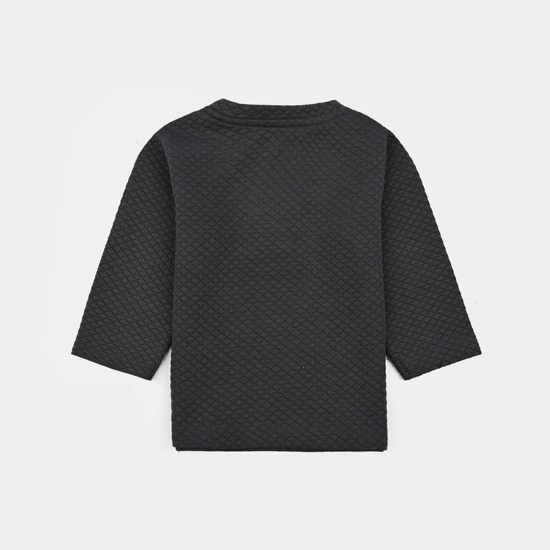 Infant Boys Quilted Suit Character-GREY