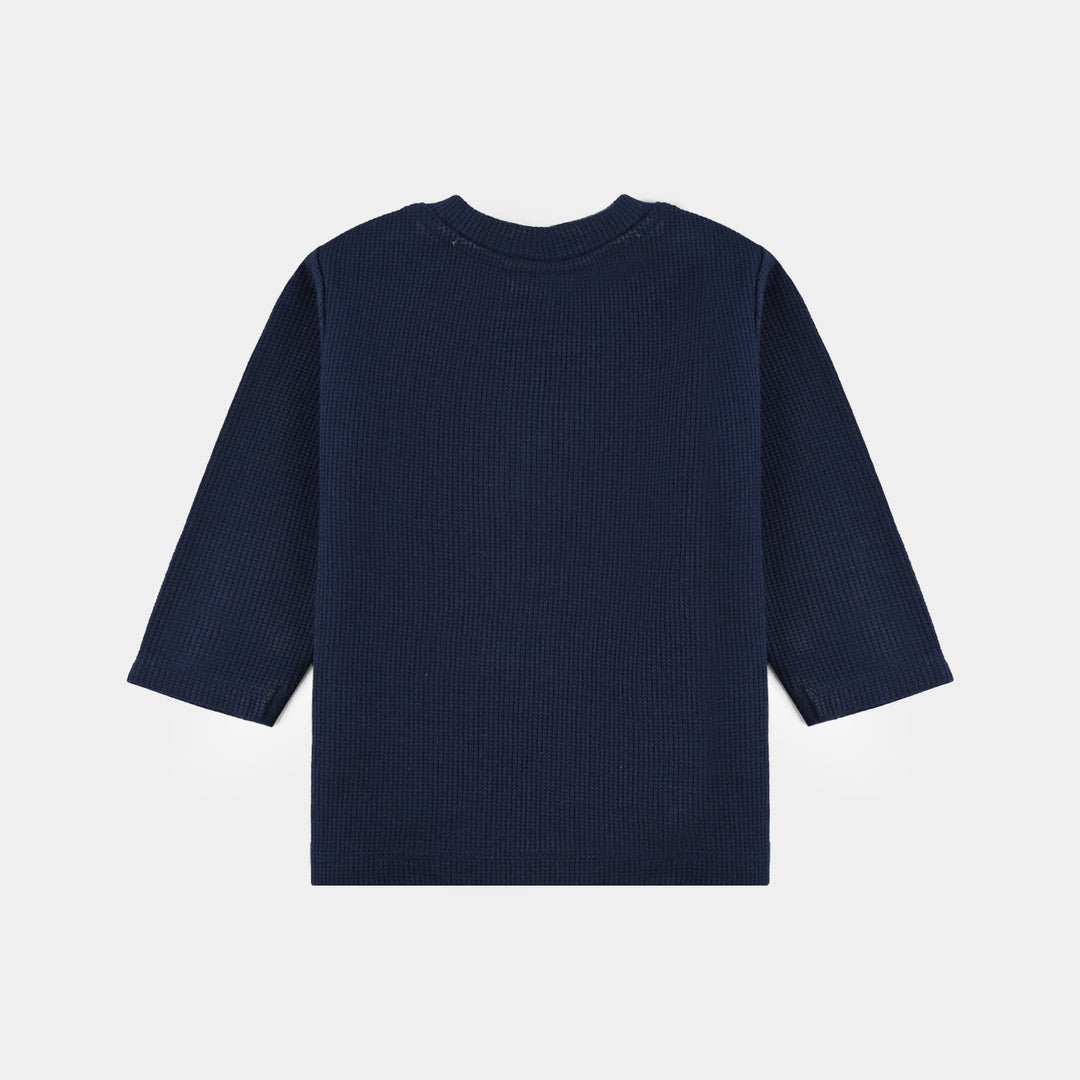 Infant Boys Thermal Suit-Navy Blue