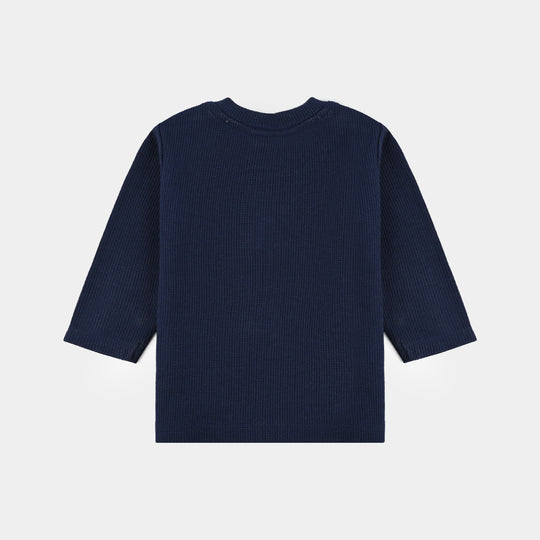 Infant Boys Thermal Suit-Navy Blue