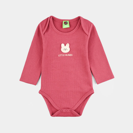 Infant Girls Thermal F/S Romper SLATE ROSE