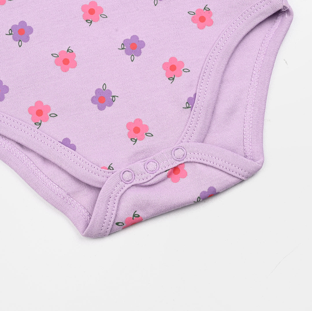 Infant Girls Cotton Interlock F/S Romper FLORA