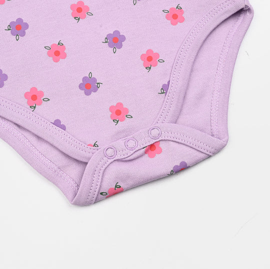 Infant Girls Cotton Interlock F/S Romper FLORA