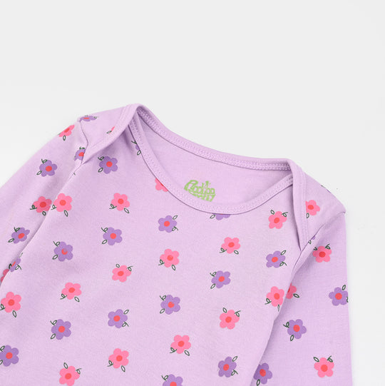 Infant Girls Cotton Interlock F/S Romper FLORA