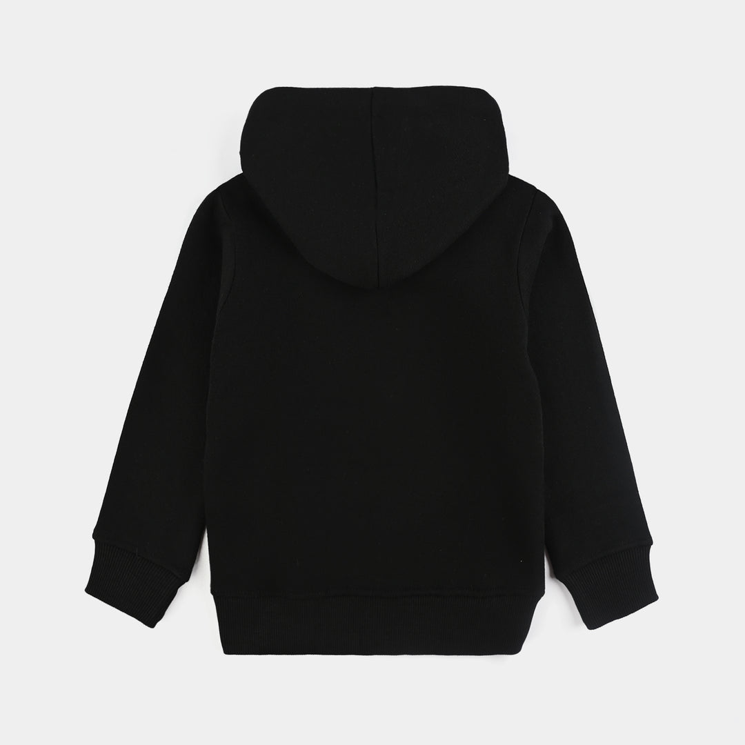 Boys Fleece Jacket Character-BLACK