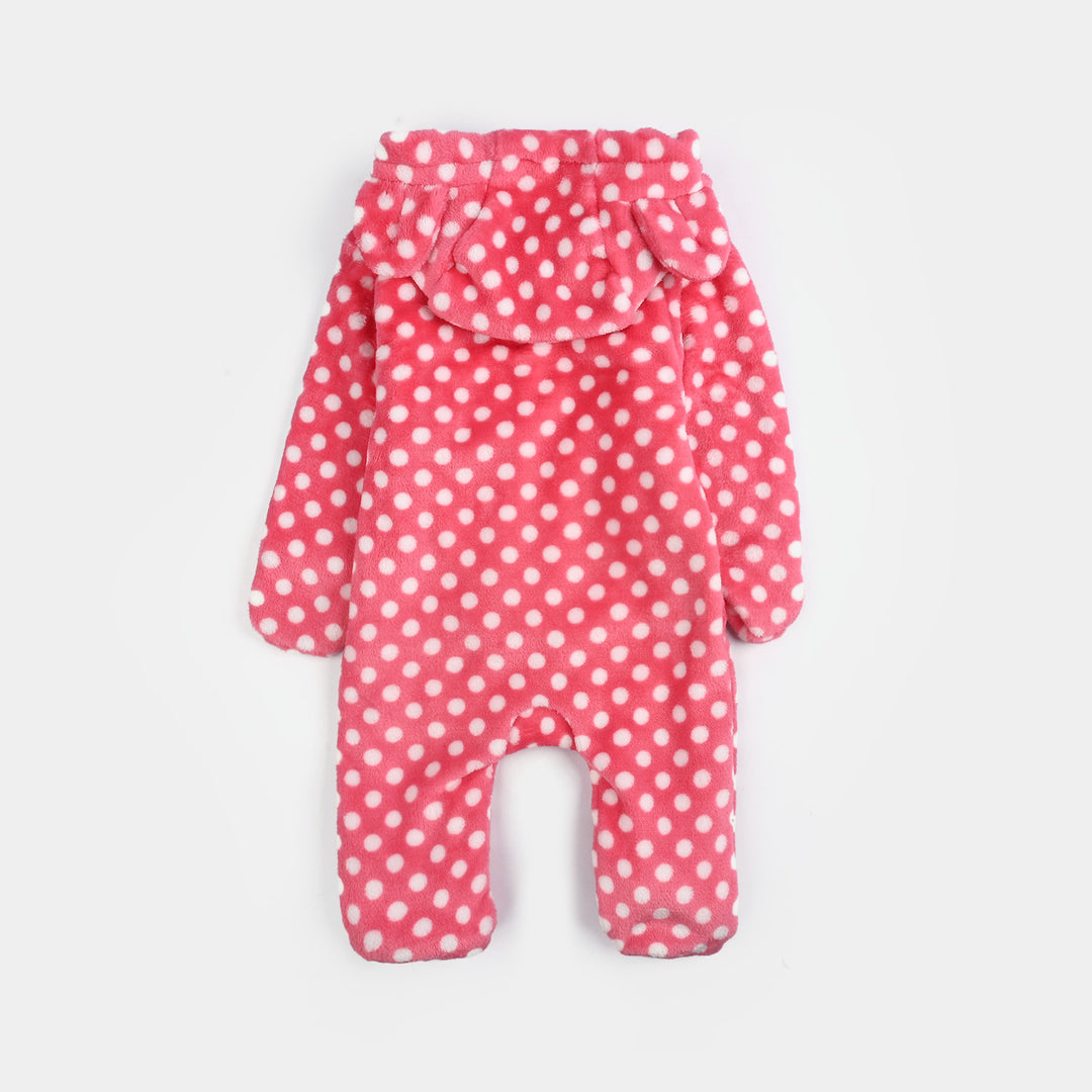 Infant Boys Sherpa Romper POLKA PLAY-Pink