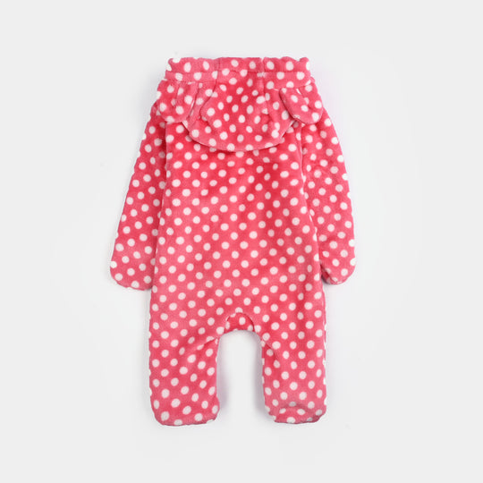 Infant Boys Sherpa Romper POLKA PLAY-Pink