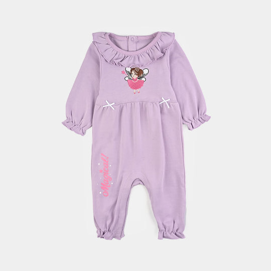 Infant Girls Cotton Interlock Romper FAIRY HERE