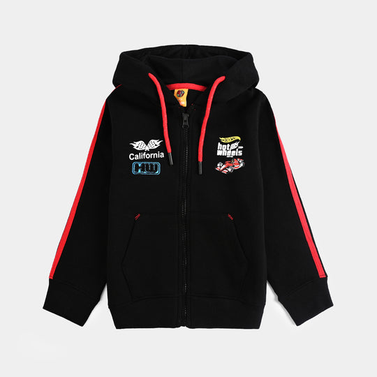 Boys Fleece Jacket HOT WHEELS-BLACK