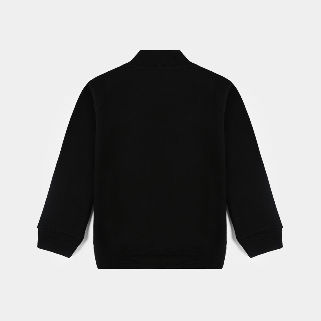 Girls Fleece Jacket LOVE YOURSELF-BLACK