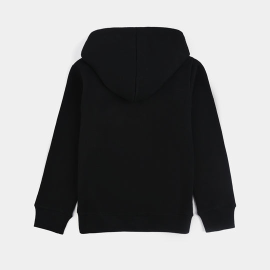 Girls Fleece Jacket SOLID-BLACK