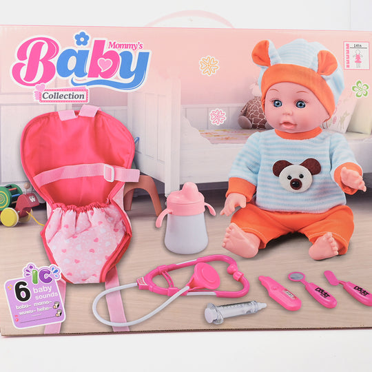 Baby Feeder Doll With Doctor Kit