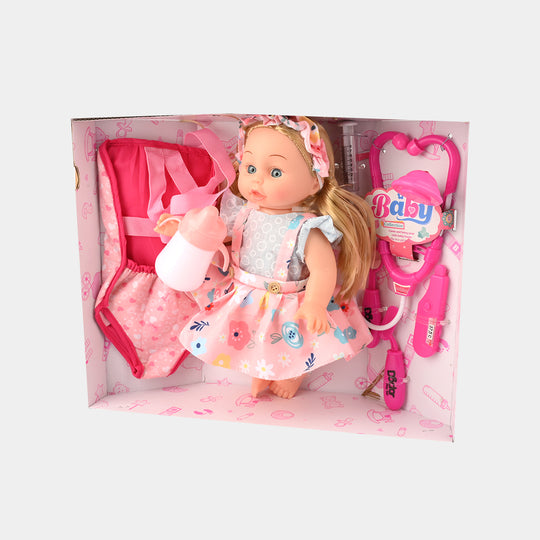 Baby Feeder Doll With Doctor Kit