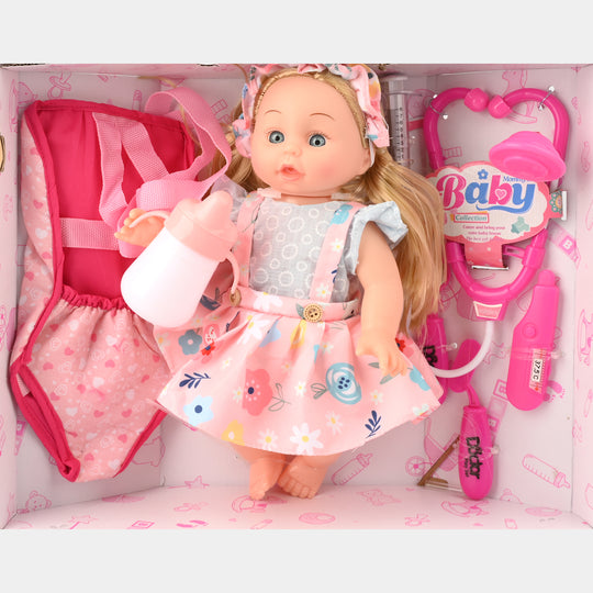 Baby Feeder Doll With Doctor Kit